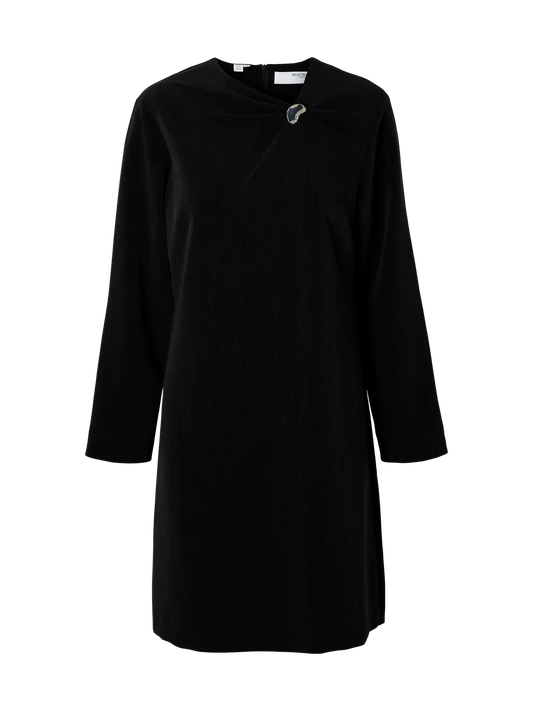 Patricia Regular Long Sleeve Short Dress Black (16099454) Women