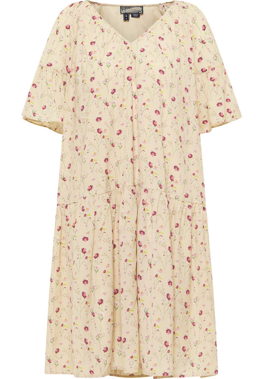 DreiMaster Weites Midi Dress Beige (4DR21C0AQ-B11) Women