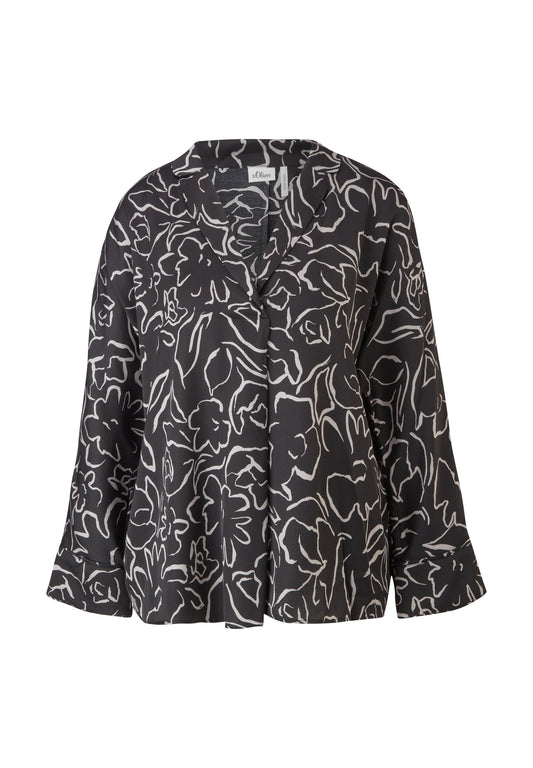 s.Oliver BLACK LABEL Light Bluse Viskose Black (SOA21E0KC-Q11) Women