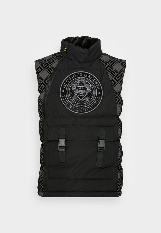 Glorious Gangsta MAZERO PUFFER GILET Black (GLE22T01I-Q11) Men