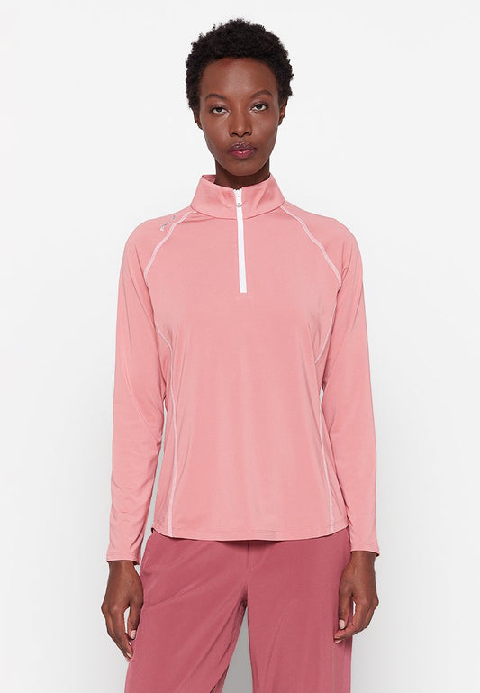 Polo Ralph Lauren LS 1/4ZIP LONG SLEEVE Jumper Light Pink (ZZO2L6D08-S00) Women