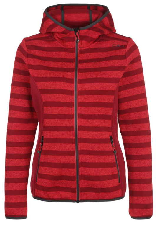 CMP WOMAN FLEECE JACKET FIX HOOD Red (C7041G00H-J11) Women