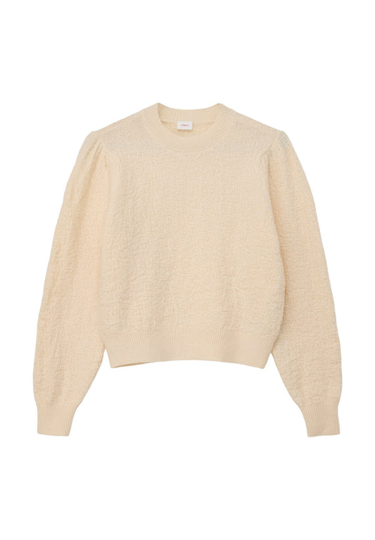 s.Oliver Jumper with Puffärmeln Off-White (SO221I1P5-A11) Kids