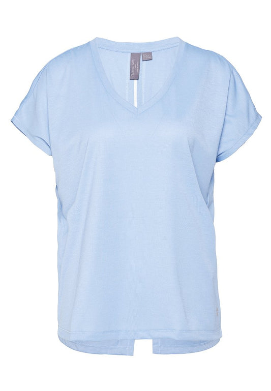 Sweaty Betty Split Back T Light Blue (ZZO1QF211-K00) Women