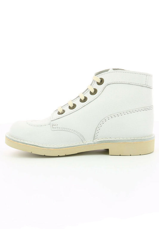 Kickers Ankle Boots Leather Kick Col White (KI114I021-A11) Kids