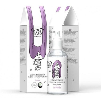 Hiskin Crazy Hair Lavender Oil Mix For Medium & High Porosity Hair 100ml