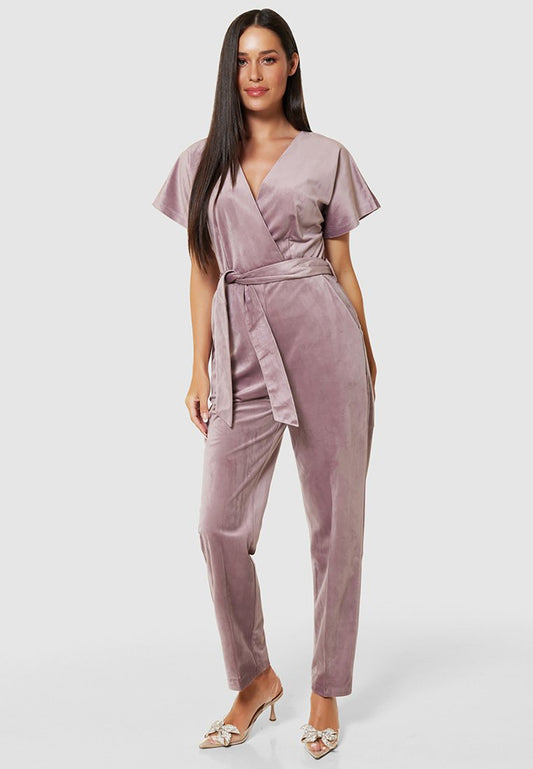 Closet London Kimono Jumpsuit T8806 Light Pink (ZZO2UNPAI-J00) Women