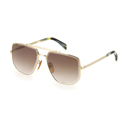 David Beckham Rectangle Sunglasses Gold (20245581) Men