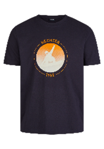 Hechter Paris Jersey T-Shirt Print Midnight Blue (75003-132929-690) Men