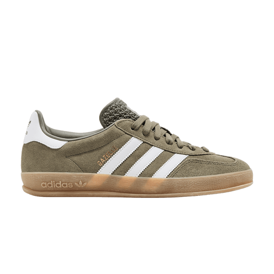 adidas Gazelle Indoor Olive Strata Cloud White Gum (JQ0174) Unisex