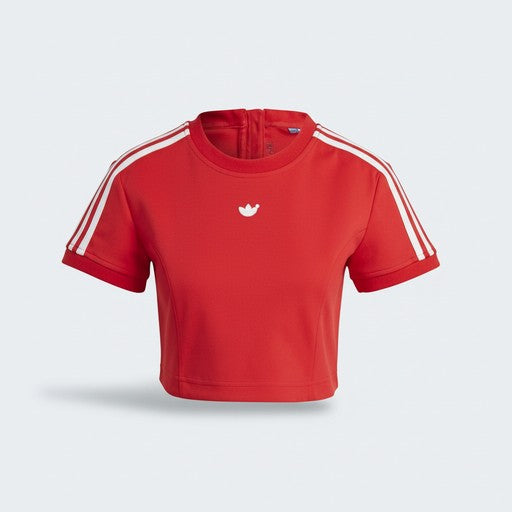 Adidas Red Cropped Athletic Top (IB4549-GOLD), Women