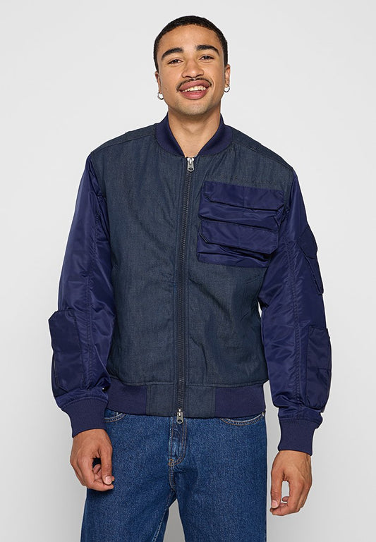 G-STAR Chest pocket pm bomber Blue (ZZO2NAM04-T00) Men