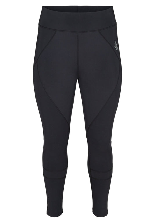 Active by Zizzi Trainingstights with Faltendetail Black (ACA21A02A-Q11) Women