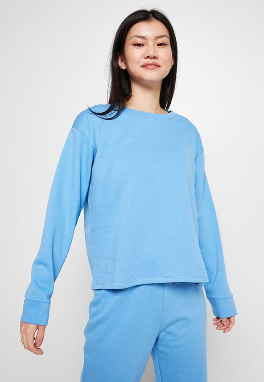 JDY ANE L/S SWEAT SHIRT LO Blue (ZZO1TLB16-K00) Women