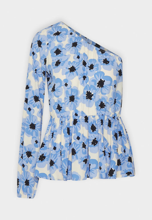 Modström TorahMD print one shoulder top (MO421E07W-K11) Women