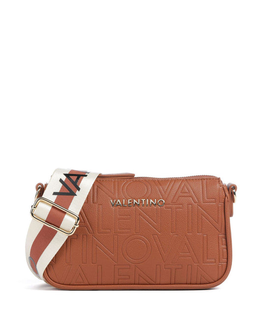 Mario Valentino Embossed Logo Crossbody Bag Brown (VBS8PG42-089) Women