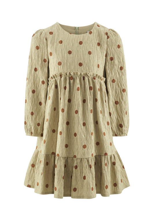 happy girls Dress in Muslin-Look Green (HG223F11W-M11) Kids