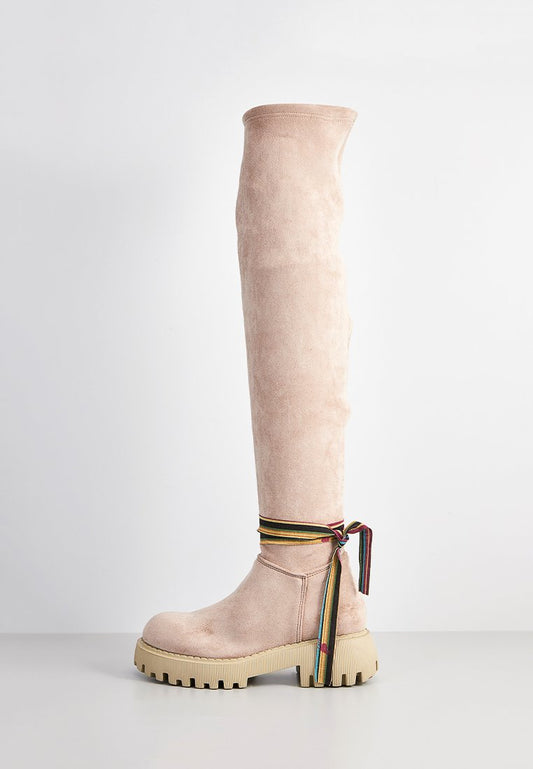 Felmini Licia Lycra Suede D183 Beige (ZZO1QLK07-B00) Women