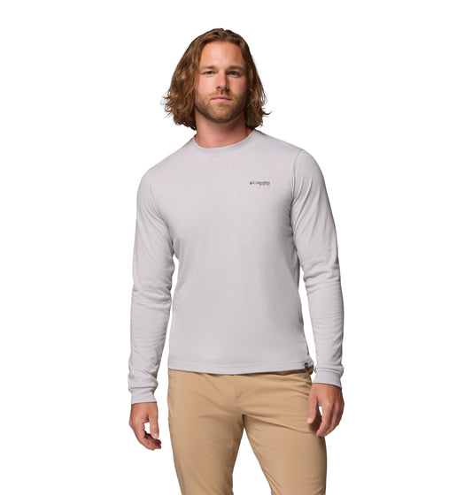 Columbia PFG Uncharted Graphic Te Cool Grey Heather, Redfish Swamplands (2136531019) Men