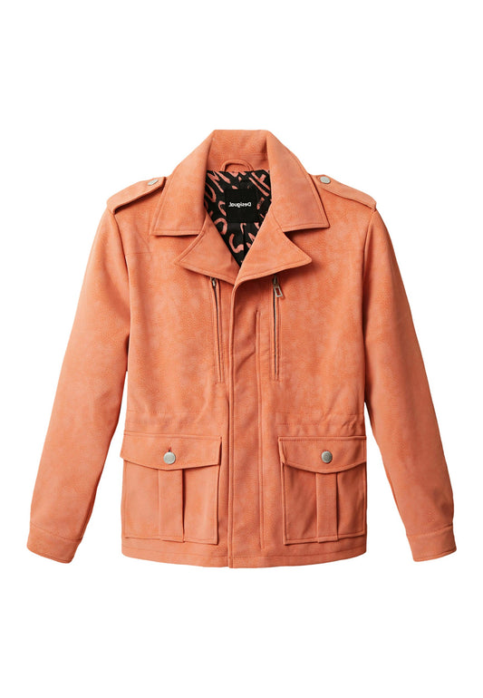 Desigual Straight multi pocket jacket Pink (DE121G06X-J11) Women