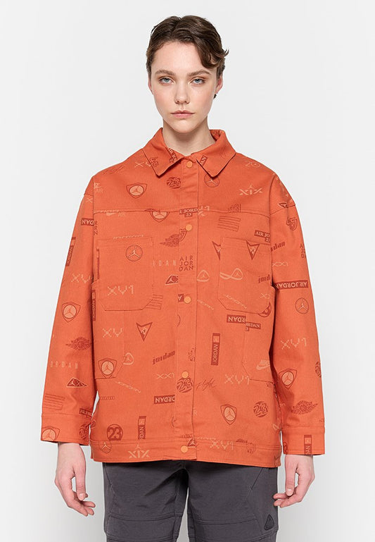 Jordan W J TRUCKER JKT AOP Orange (ZZO373D20-O00) Women