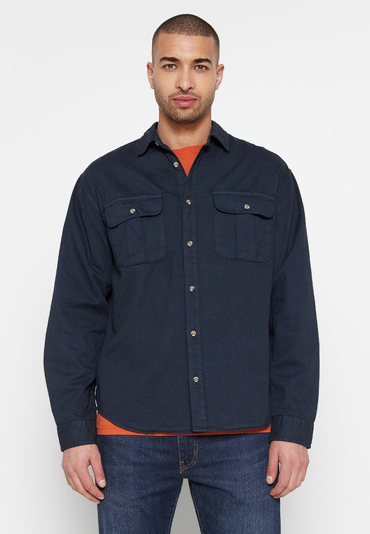 Redefined Rebel RRHunter Shirt Dark Blue (ZZO1SUB02-K00) Men