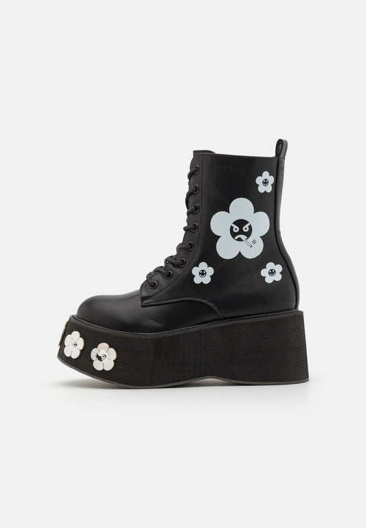 Koi Footwear Silent Screams Platform Boots Black (KOF11N03C-Q12) Women