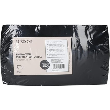 Lussoni Disposable Paper Towels Perforated Black 40cm Width 70cm Length