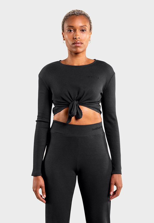 Daily Balance Organic Knot Top Black Women