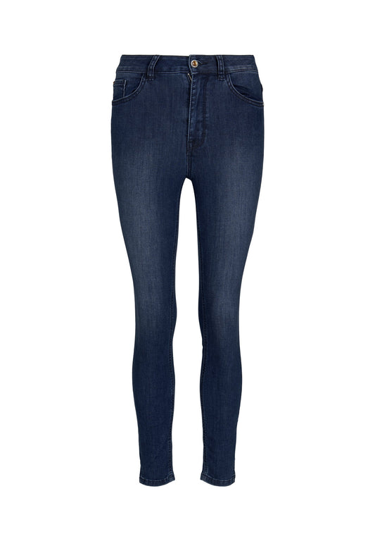 mine to five TOM TAILOR Kate skinny with slit Blue Denim (T0X21N008-K11) Women