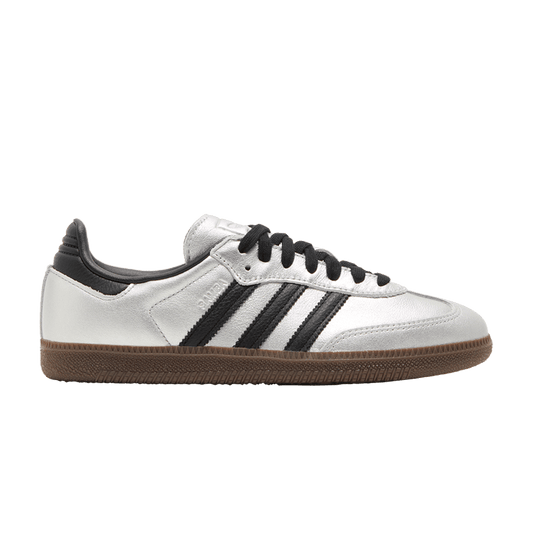 adidas Samba OG Silver Metallic Black Gum (Women's) Women