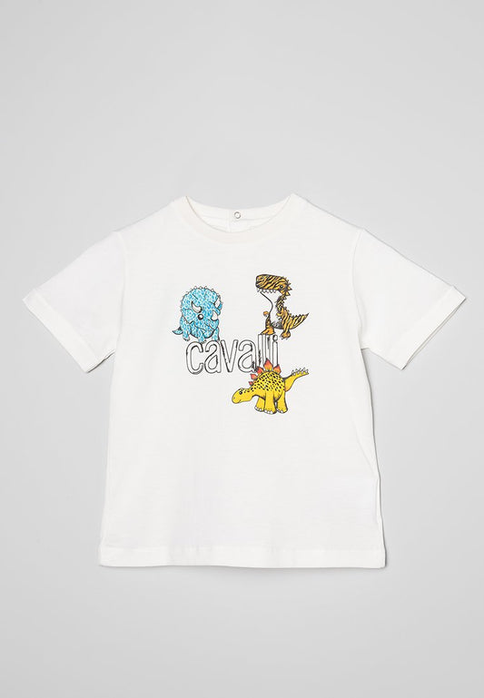 Roberto Cavalli Junior BabyB t-shirt white (ZZO1Y6M66-A00) Kids