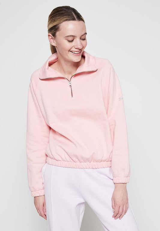 Swedish Fall Free Spirit Zipup Sweater Organic Light Pink (ZZO1THY17-J00) Women