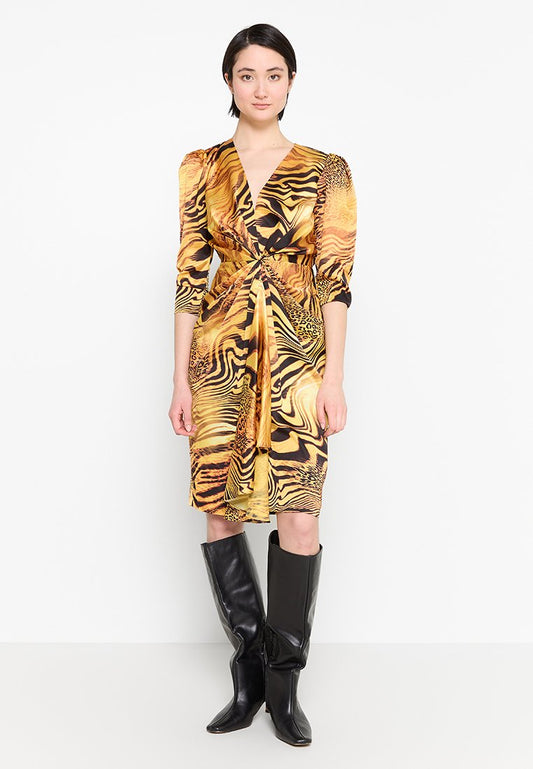 MARCIANO BY GUESS GOLDEN SUNSET DRESS Yellow (ZZO2N2K84-E00) Women
