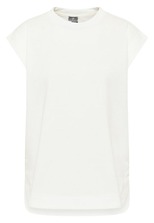 DreiMaster Kurzarm Sweatshirt White (4DR21J07C-A11) Women