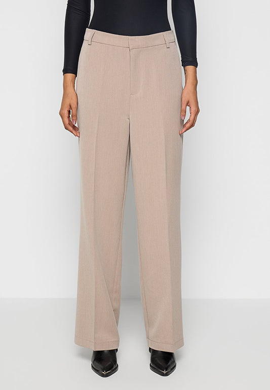 ONLY ONLBETHANY HW W MEL PANT TLR Beige (ZZO30QK04-B00) Women
