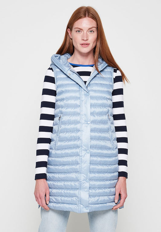 FUCHS SCHMITT Weste, Solarball, Reißverschluss zu 100% recyceltem Ma Light Blue (ZZO1J7814-L00) Women