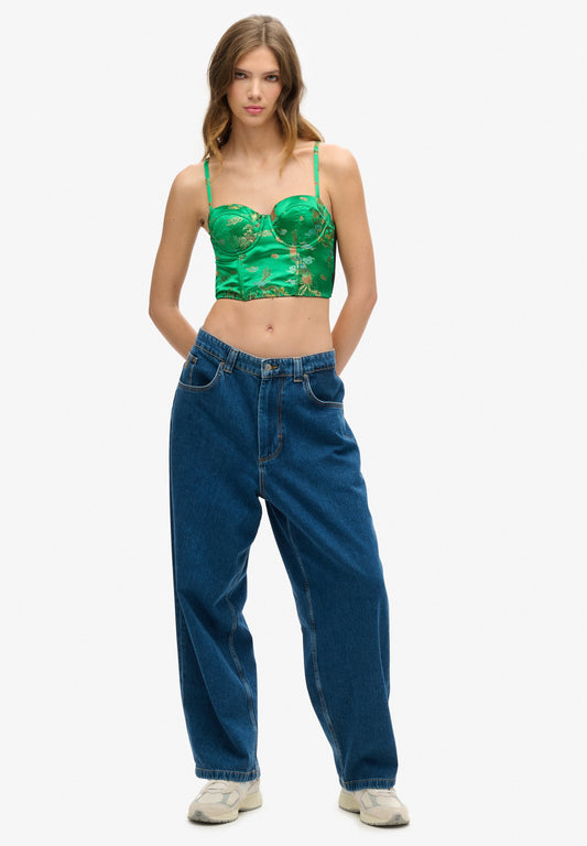 Superdry & Co Superdry Satin Brocade Crop Corset Top..... (SU221E0JF-M11) Women