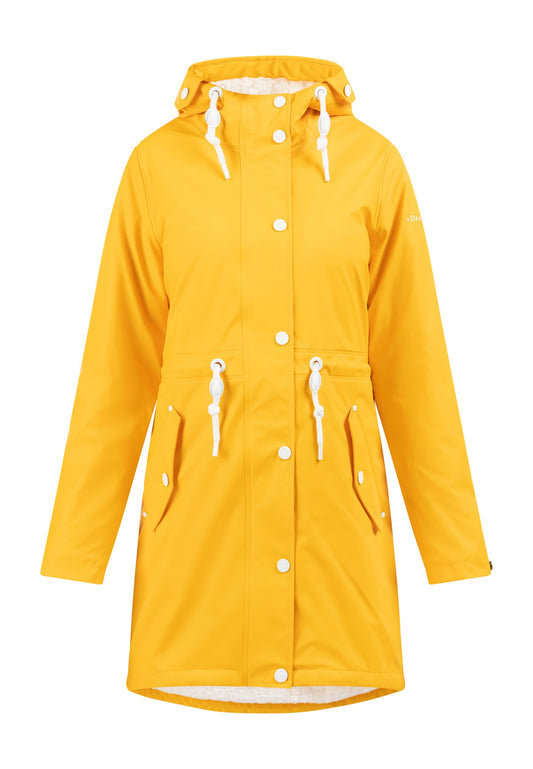 DreiMaster Raincoat with Faux Fur Lining in Teddy-Look drymaster Yellow (4DR21U0JQ-E11) Women
