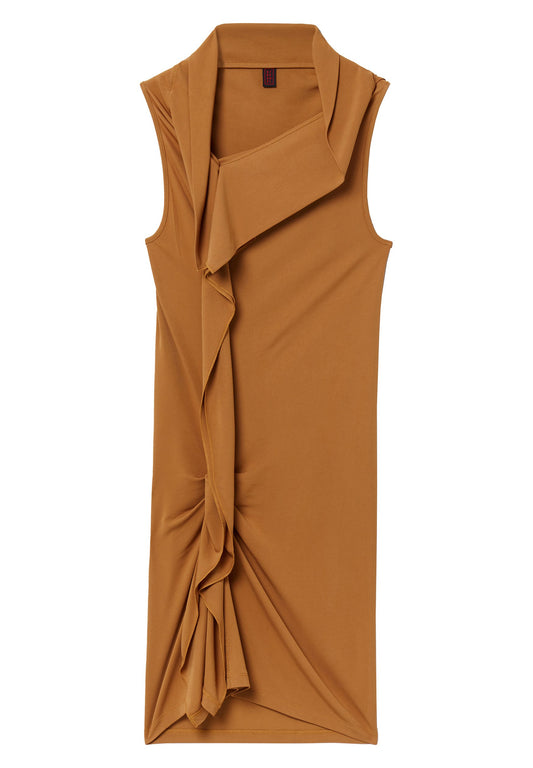 Pencil dress with draping Women