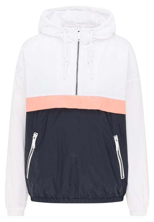 DreiMaster Colorblock Pull-On Jacket White (4DR21U0BT-A11) Women