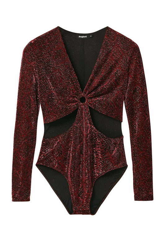 Desigual Shiny cut out body Red (DE121D0WZ-G11) Women