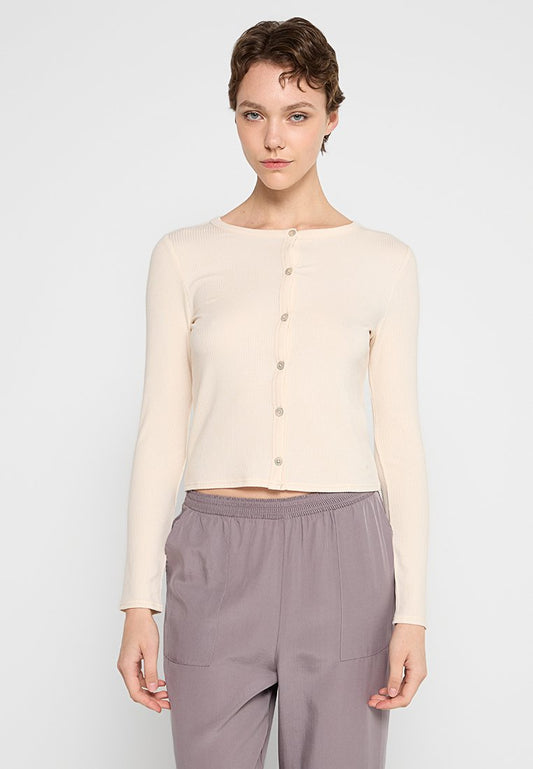 Triumph Natural Spotlight Rib Cardigan Nude (ZZO2K0J11-S00) Women