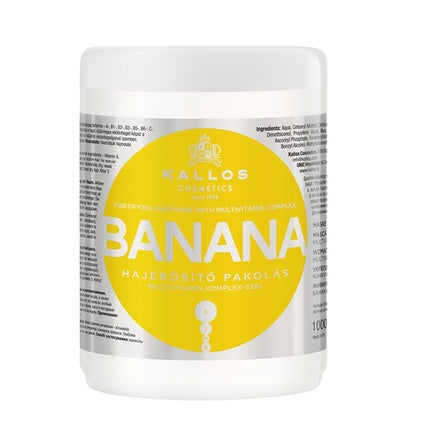 Kallos Banana Fortifying Hair Mask With Multivitamin Complex - 1000ml