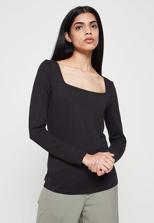 VILA BLOUSE OPEN NECKLINE FEM KNIT PL100 (ZZO1K9T05) Women