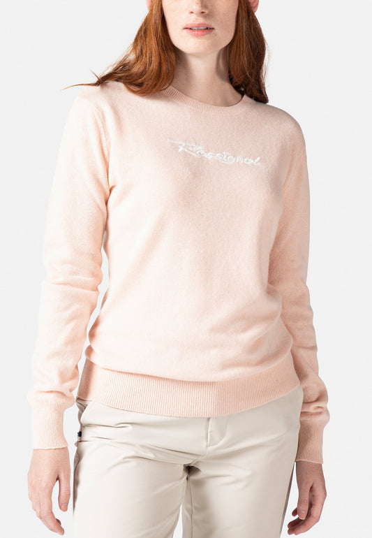 Rossignol 's Signature Knit Sweater Light Pink (ROJ21I00B-J11) Women