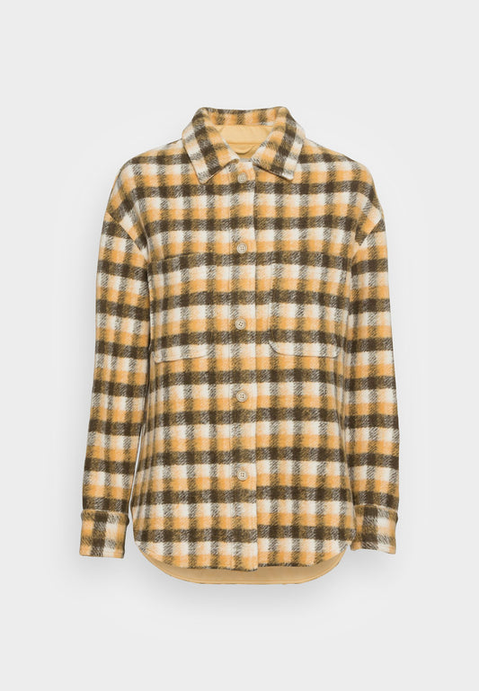 Check Wool Overshirt Women