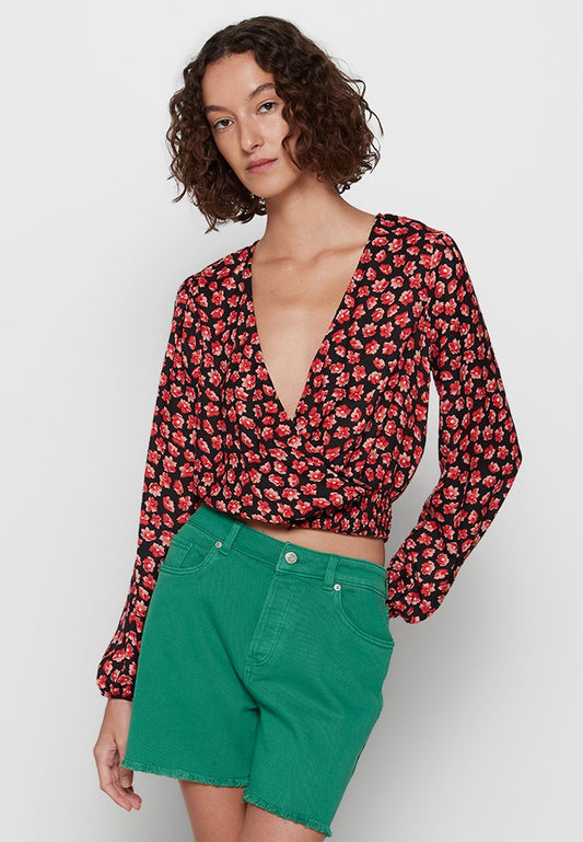 JDY ARIEL L/S SHORT SMOCK TOP WVN LO (ZZO235A02-G00) Women