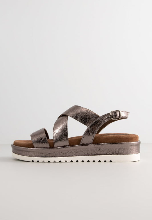 Lazamani Sandals Silver-Coloured (ZZO20WC23-D00) Women