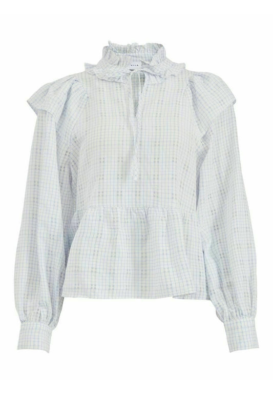 VILA Oberteil with langen Ärmeln Rüschen White (V1021E1Z2-A11) Women
